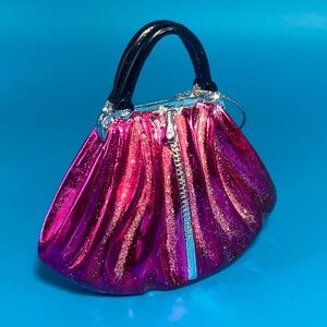 Vintage Pink & Black Handbag Ornament